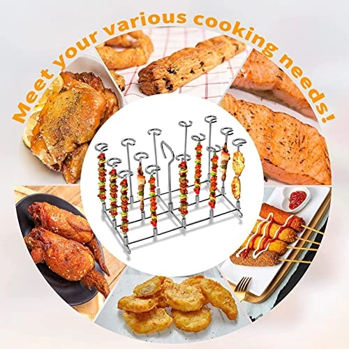 Fryer Skewer Stand - Stainless steel 12 x Skewer