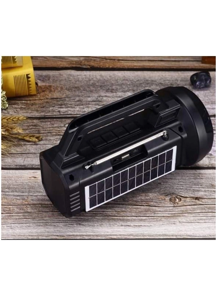 Multifunctional Portable Bluetooth speaker - Bright Flash Light Power Bank FM Radio Receiver