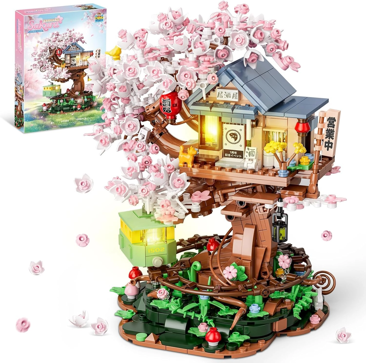 TERRIFI Cherry Blossom Tree House - 1000+Pcs LED Light