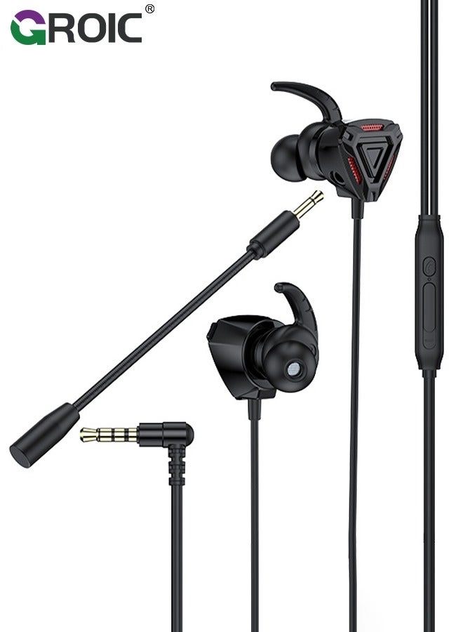 GROIC Gaming Headset - Hands-Free Dual Microphones