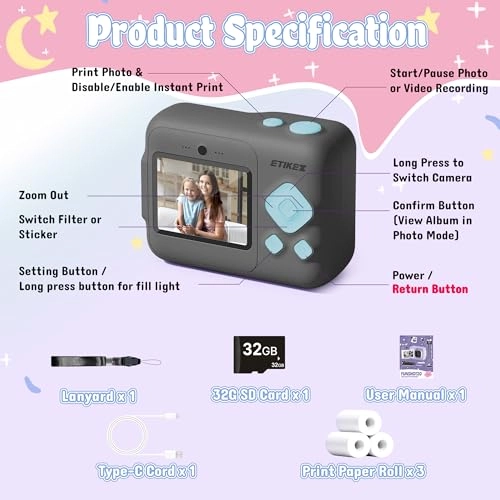 Funshot 20 - Instant Print 1080P 32GB