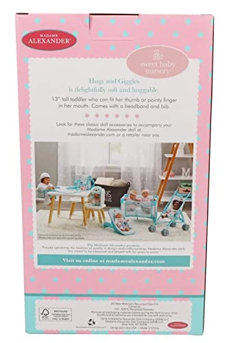 Hugs and Giggles Doll - 13 inches Light Skin Tone Ages 12 months+