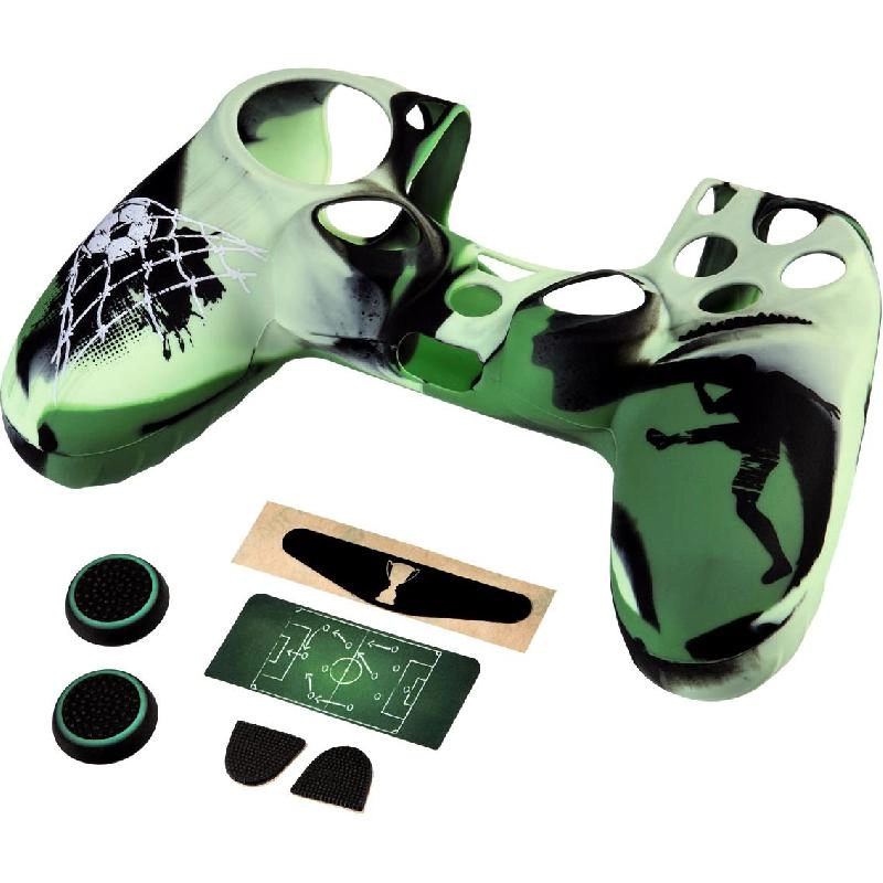 Hama 7-in-1 Soccer Grip Cover + Analogue Stick Attachement + Trigger Attachment + Sticker for Light Bar