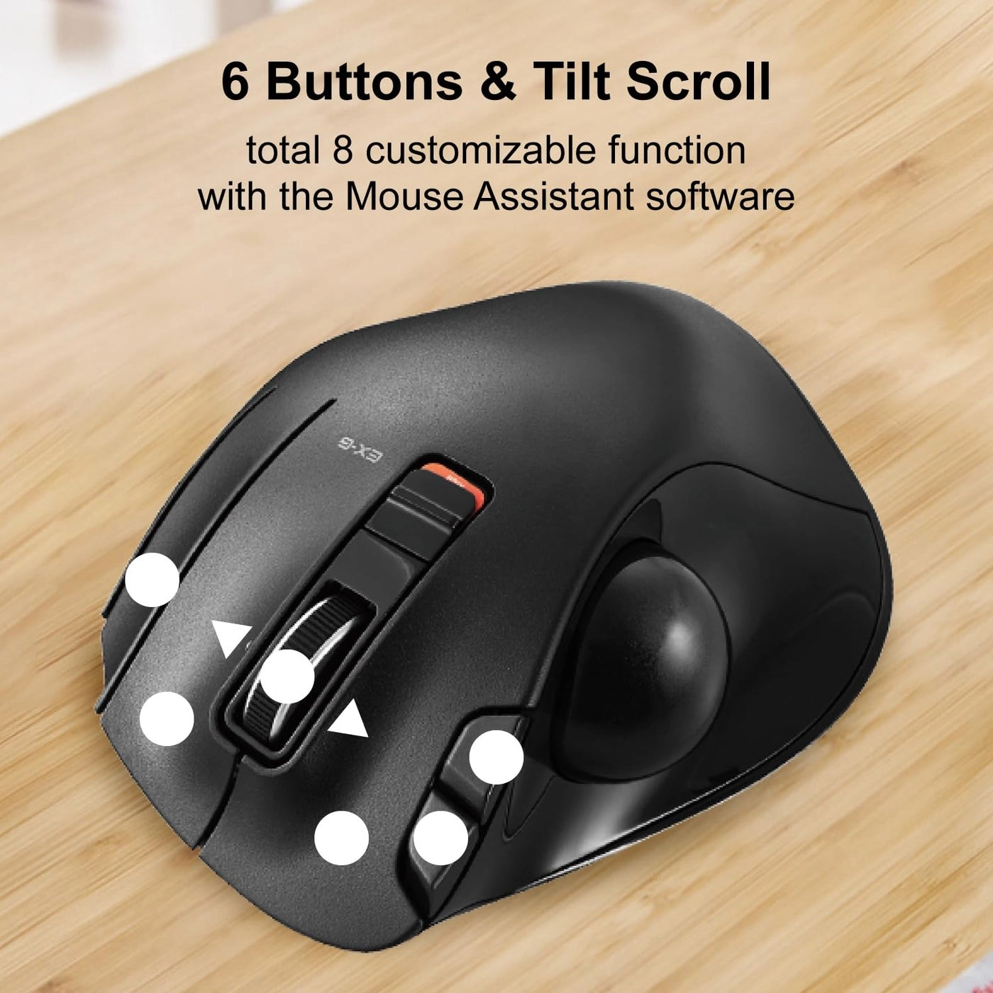EX-G Trackball Mouse - Wireless