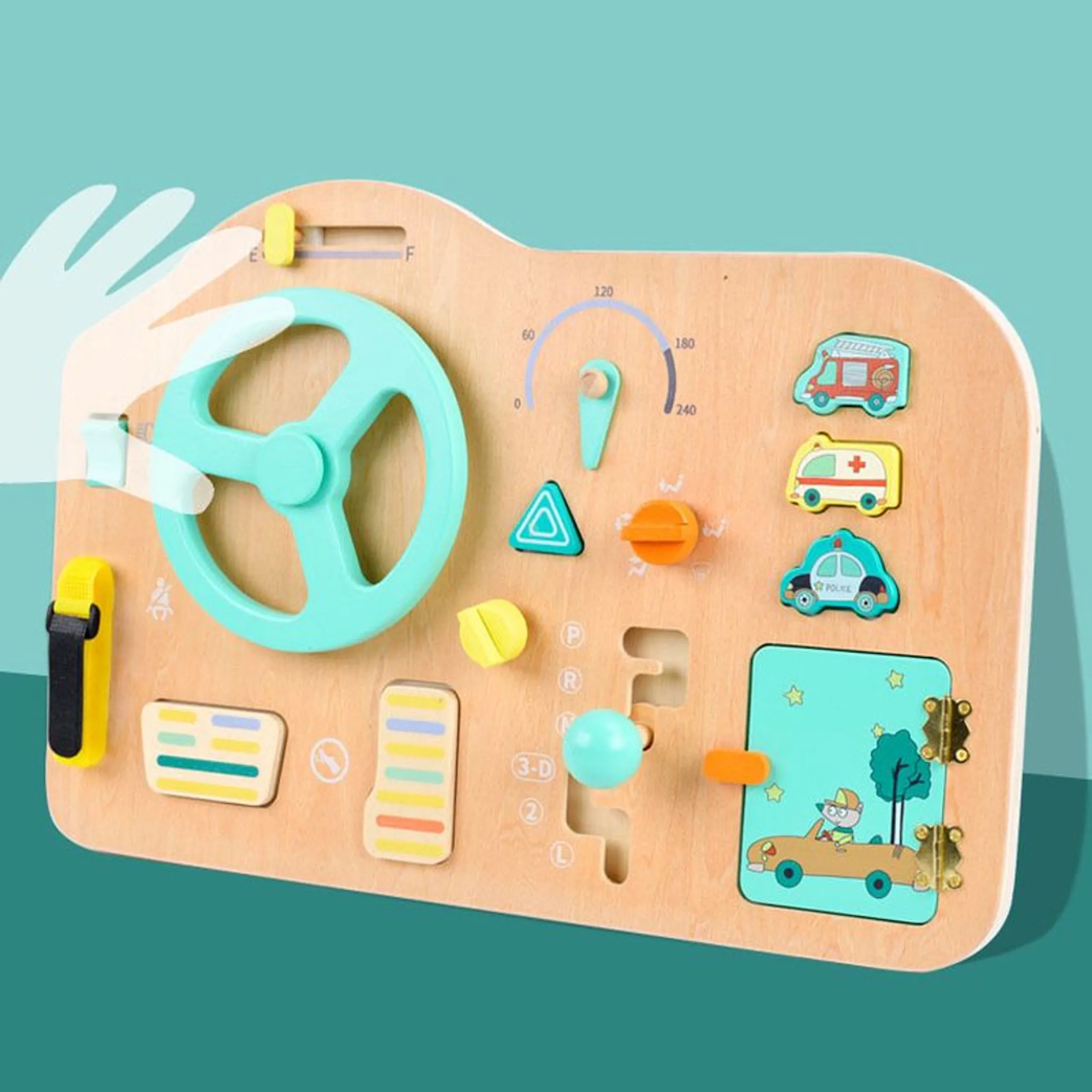 Jaxson Wooden Steering Driving Board - Suitable for 3 years & above