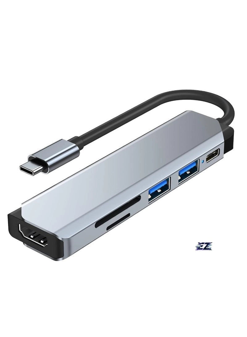 6-in-1 USB C Hub - USB C MacBook Pro MacBook Air