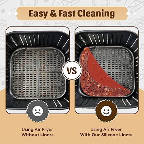 Silicone Air Fryer Liners - Silicone 3 piece(s)