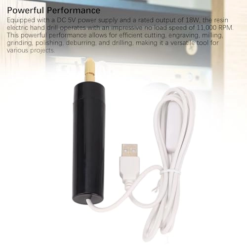 Mini Electric Hand Drill - 18W 11,000 RPM USB