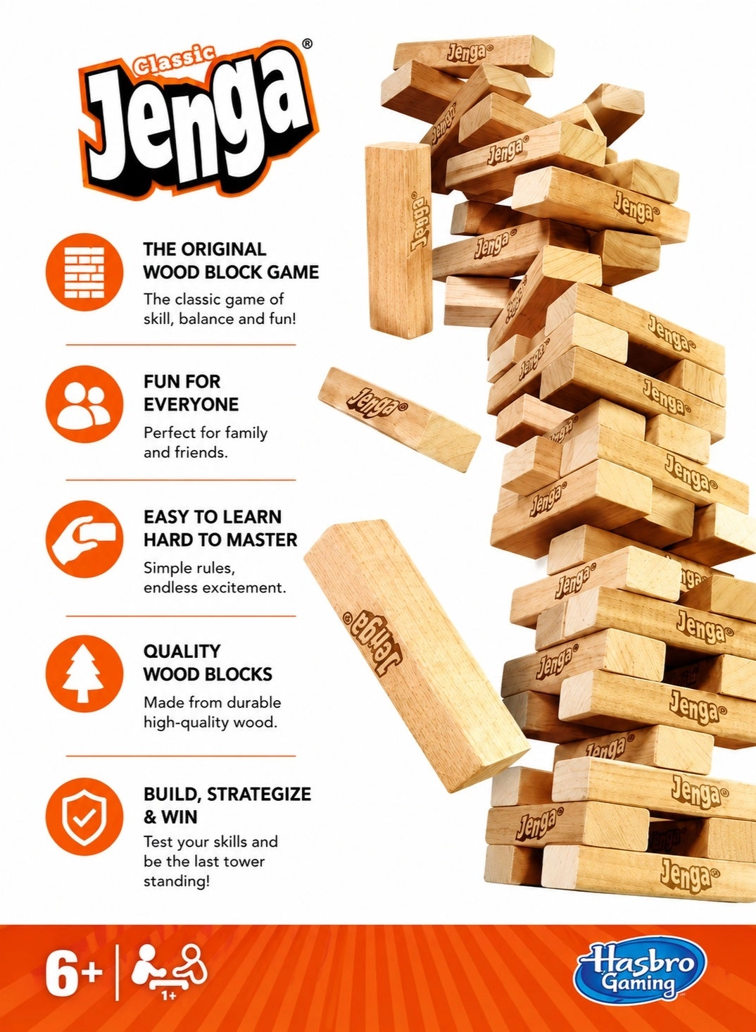 Jenga Classic - Ages 6+ 54 piece(s)