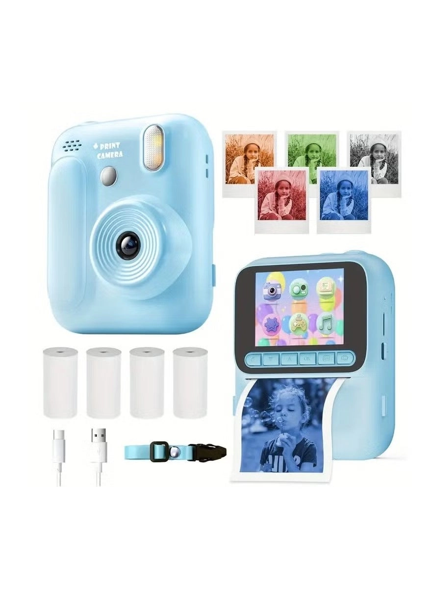Kids Instant Print Camera - 1080P HD Thermal Printer