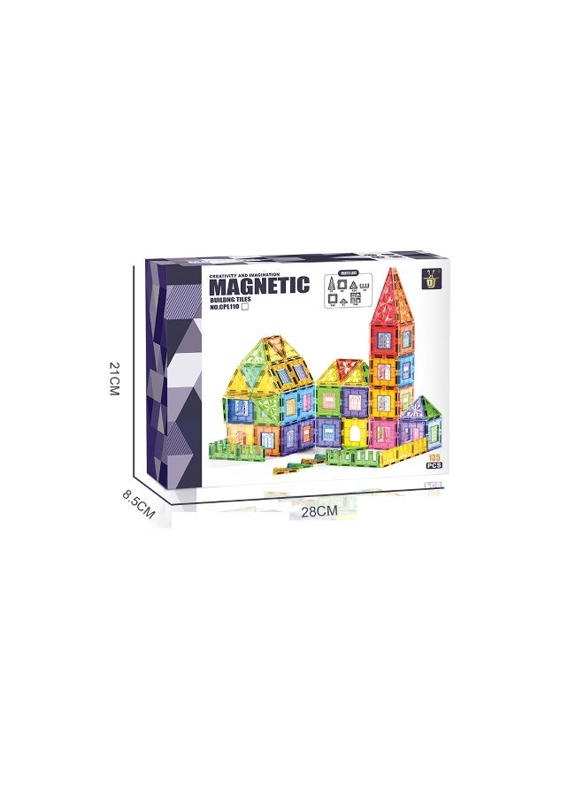 Magnetic Building Blocks - 135pcs
