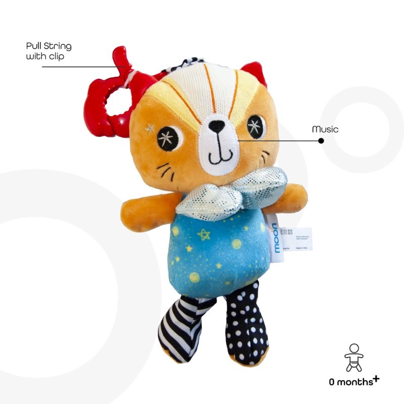 Soft Rattle Plush Toy - 3 to 24 Months fabric