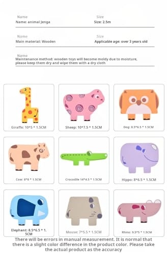 Wooden Blocks Set - 36 months - 3 years