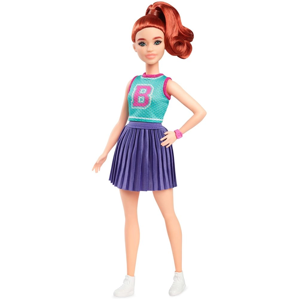 Barbie Fashionistas - Fiery red hair Sport Skirt Ages 3+
