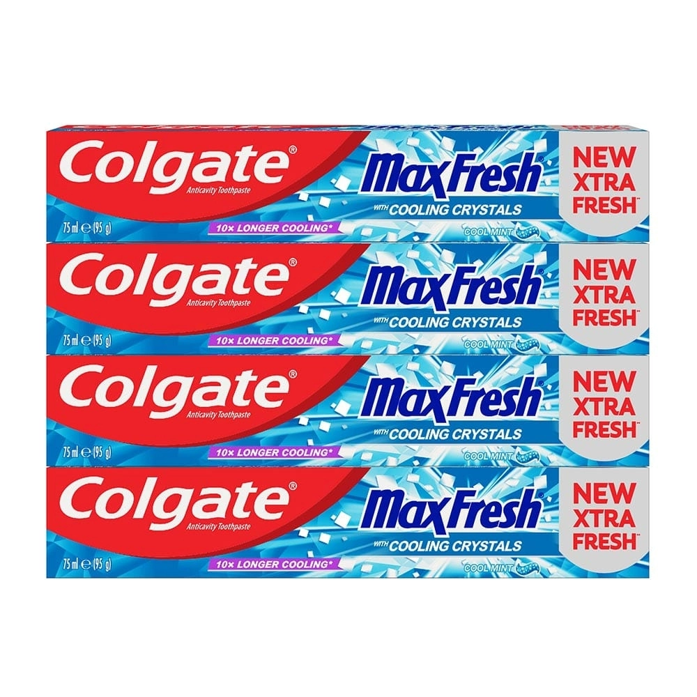 Maxfresh Clean Mint Toothpaste 4 x 75ml