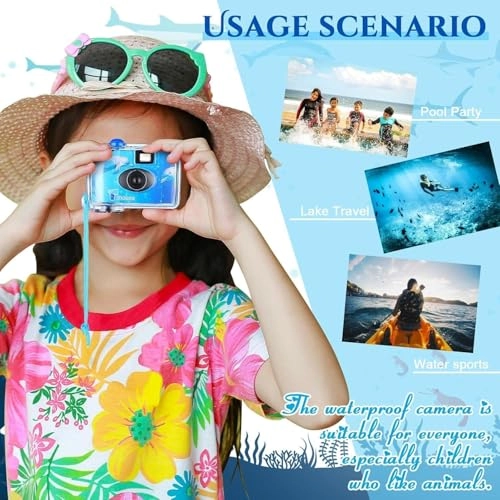 QuickSnap Waterproof - 35mm 27 Exposure + USB Flash Drive - 32 GB + Microfiber Cleaning Cloth