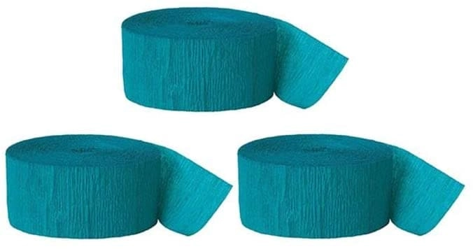 Crepe Paper Streamer - 3 Rolls Birthday
