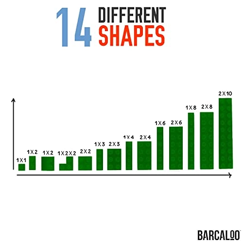 Building Bricks Play Set - 10 Classic Colors Bulk