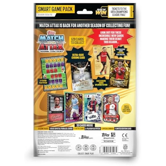 UEFA CHAMPIONS LEAGUE MATCH ATTAX 24/25 Smart Game Pack