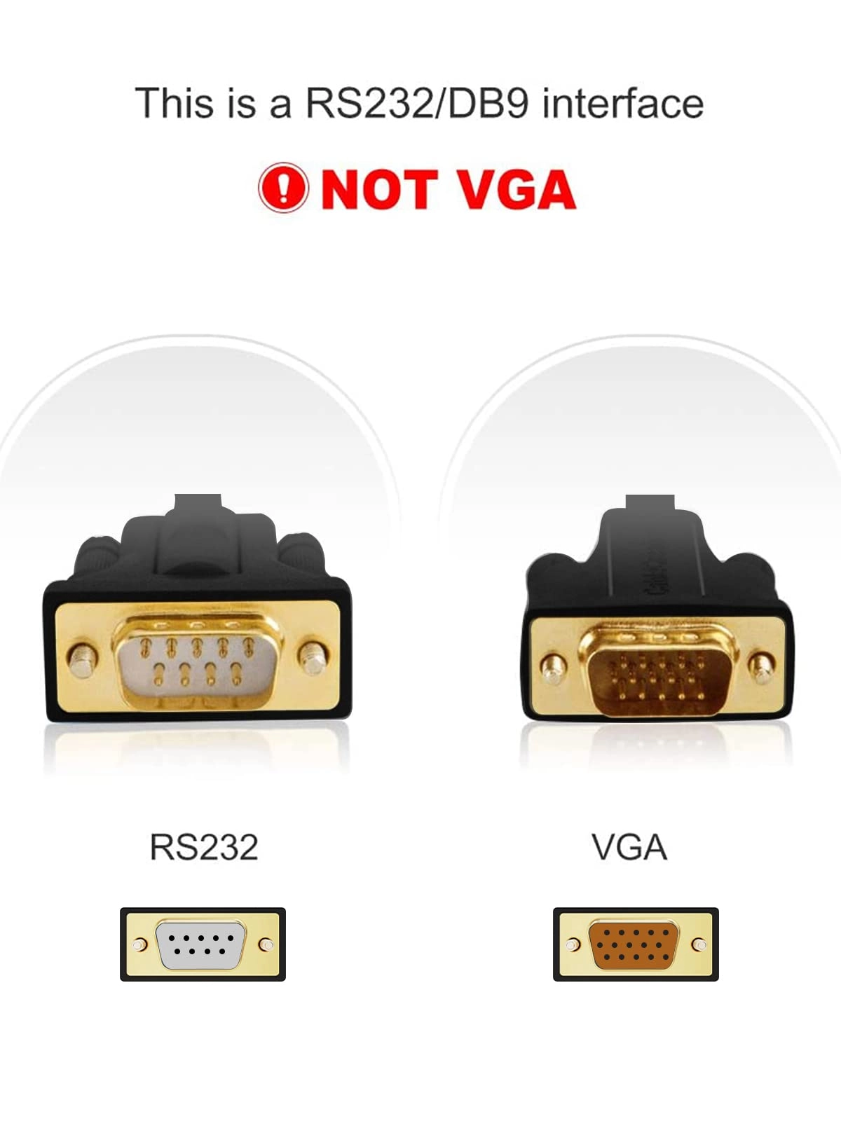 USB to RS232 Male Adapter - PL2303 Chipset Gold Plated