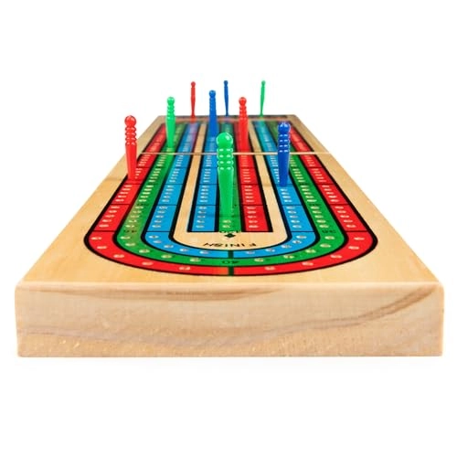 Solid Wood Cribbage - Folding Wood Gameboard