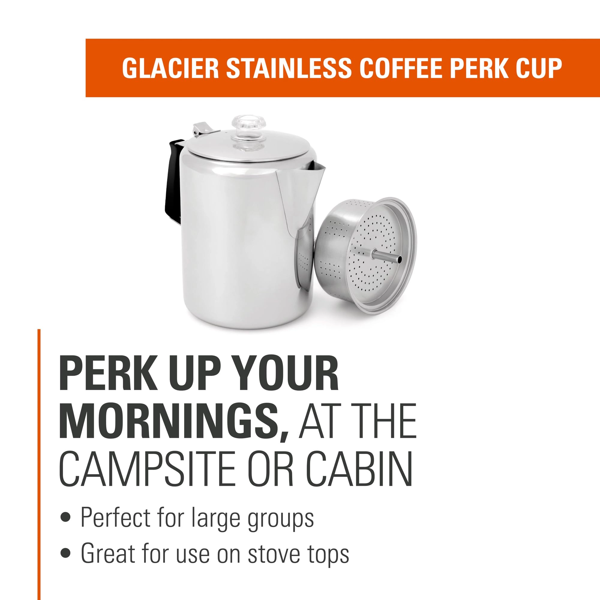 Glacier Percolator - 60 Fluid Ounces