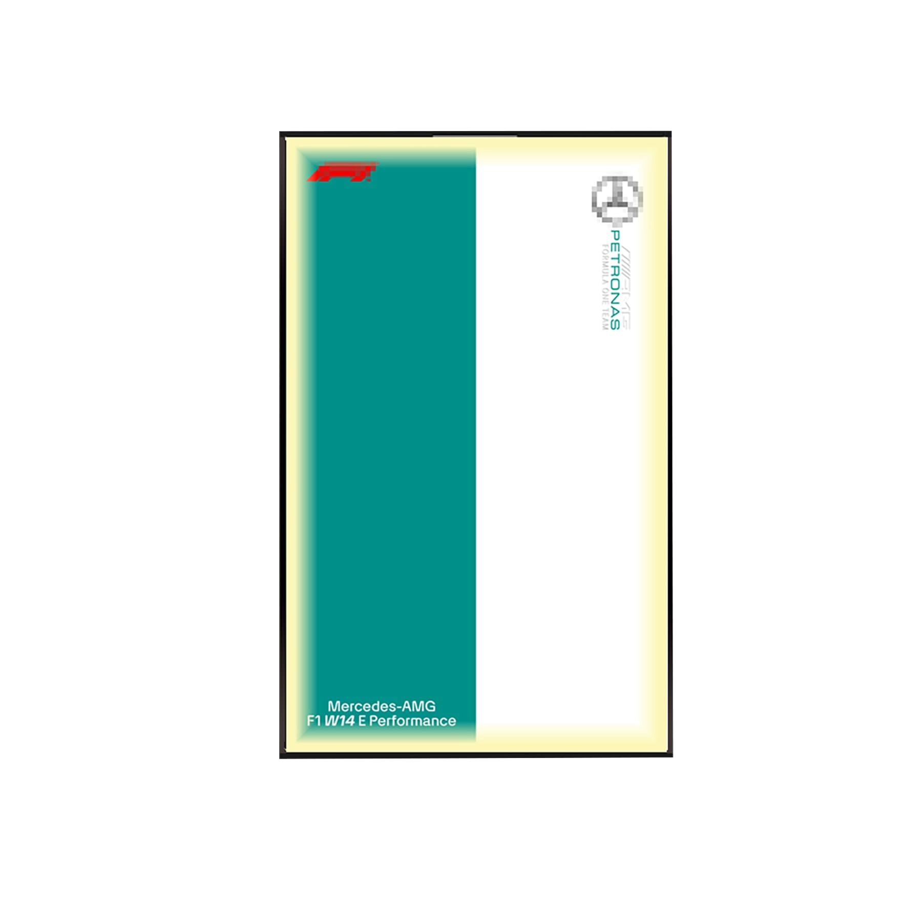 LEGO Technic Mercedes F1 car Display wallboard (42171) - 50 x 80 cm Acrylic