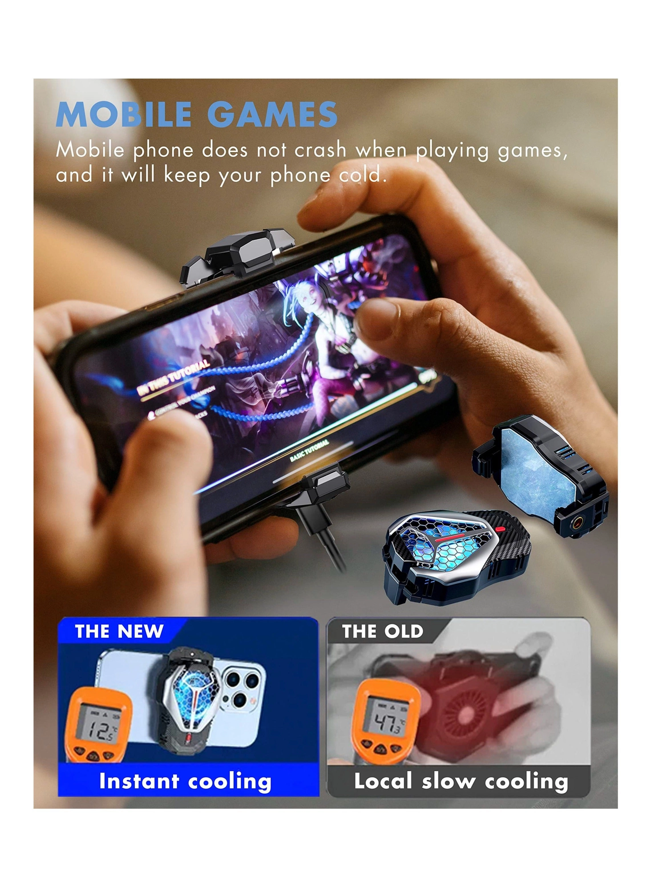 Phone Cooler - Semi-Conductor Cooling Silent Fan