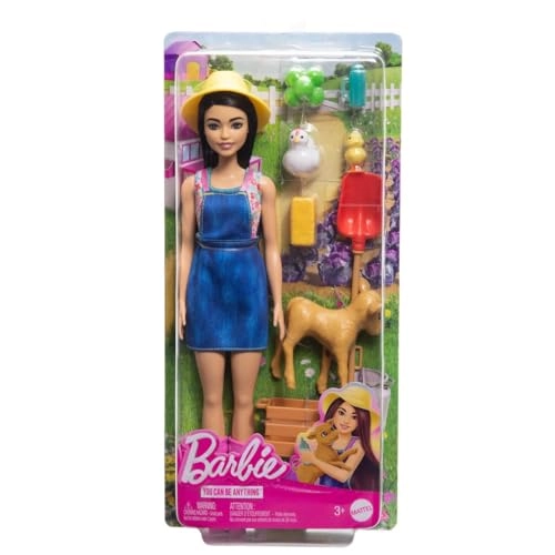 Farmer Doll - Plastic black hair Ages 3+