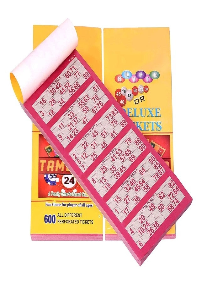 Kraftsman Tambola Tickets Booklet - 1 Booklet of 600 Different Tickets 3 Books
