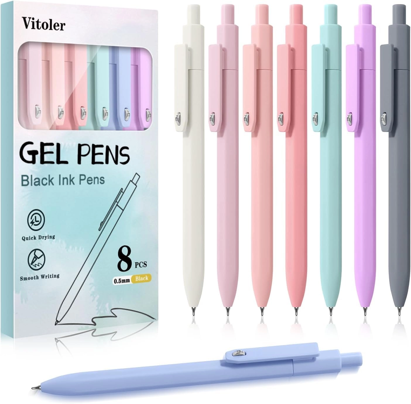 Aesthetic Pens - 8 Pcs 0.5mm