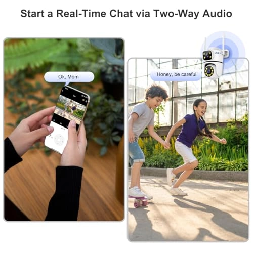 Dual Lens 4MP Outdoor Security Camera