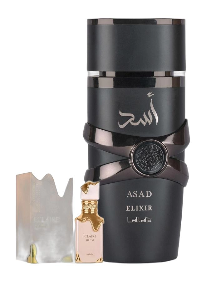 Lattafa Eclaire Eau de Parfum - 100ml + Asad Elixir Eau de Parfum - 100ml