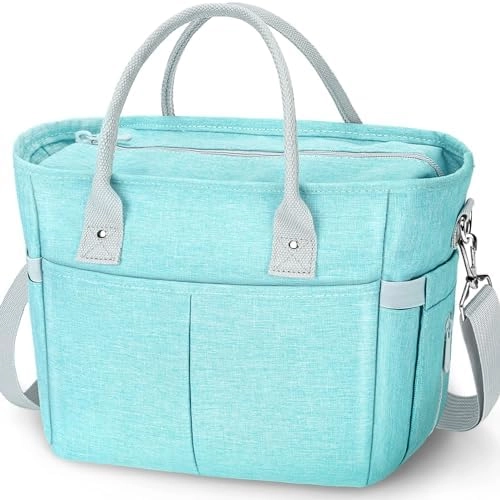KIPBELIF Cute & Roomy Lunch Box - Extra Large Size Aqua Green