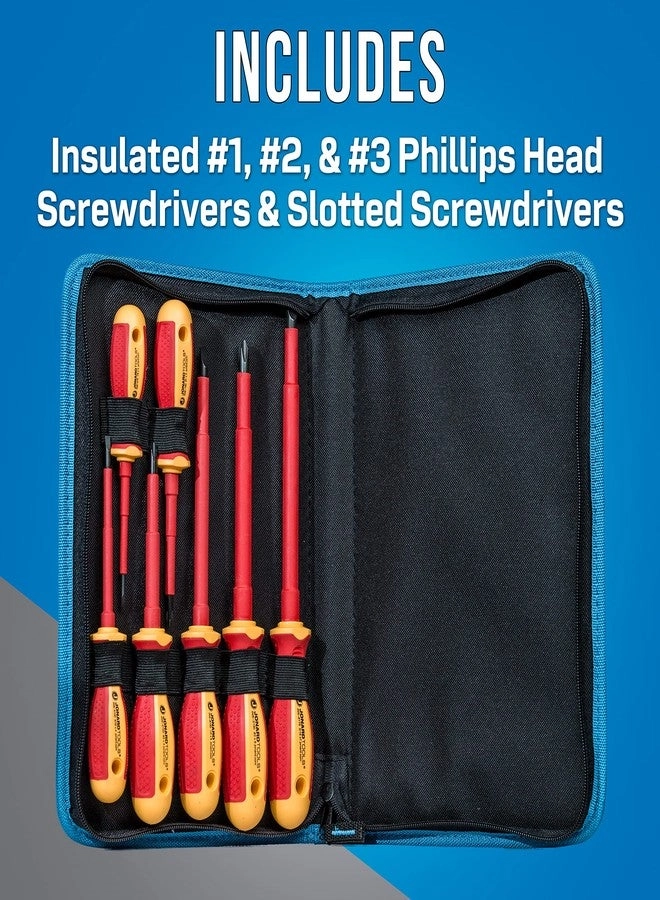 TK-70INS Insulated Slotted and Phillips Screwdriver Set (7 Pcs)