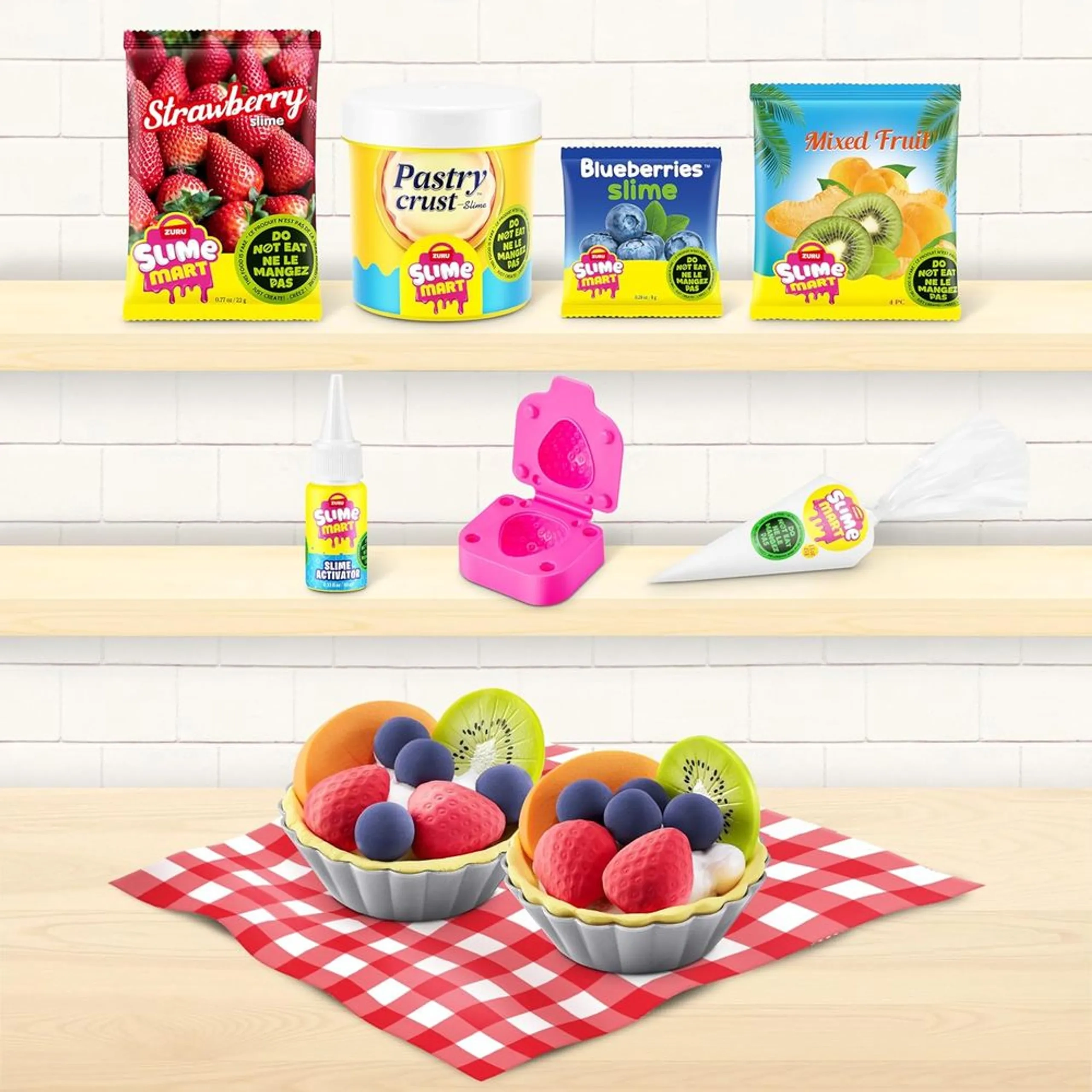 Slime Mart Fruit Tart Kit - 6+ years 10 pcs