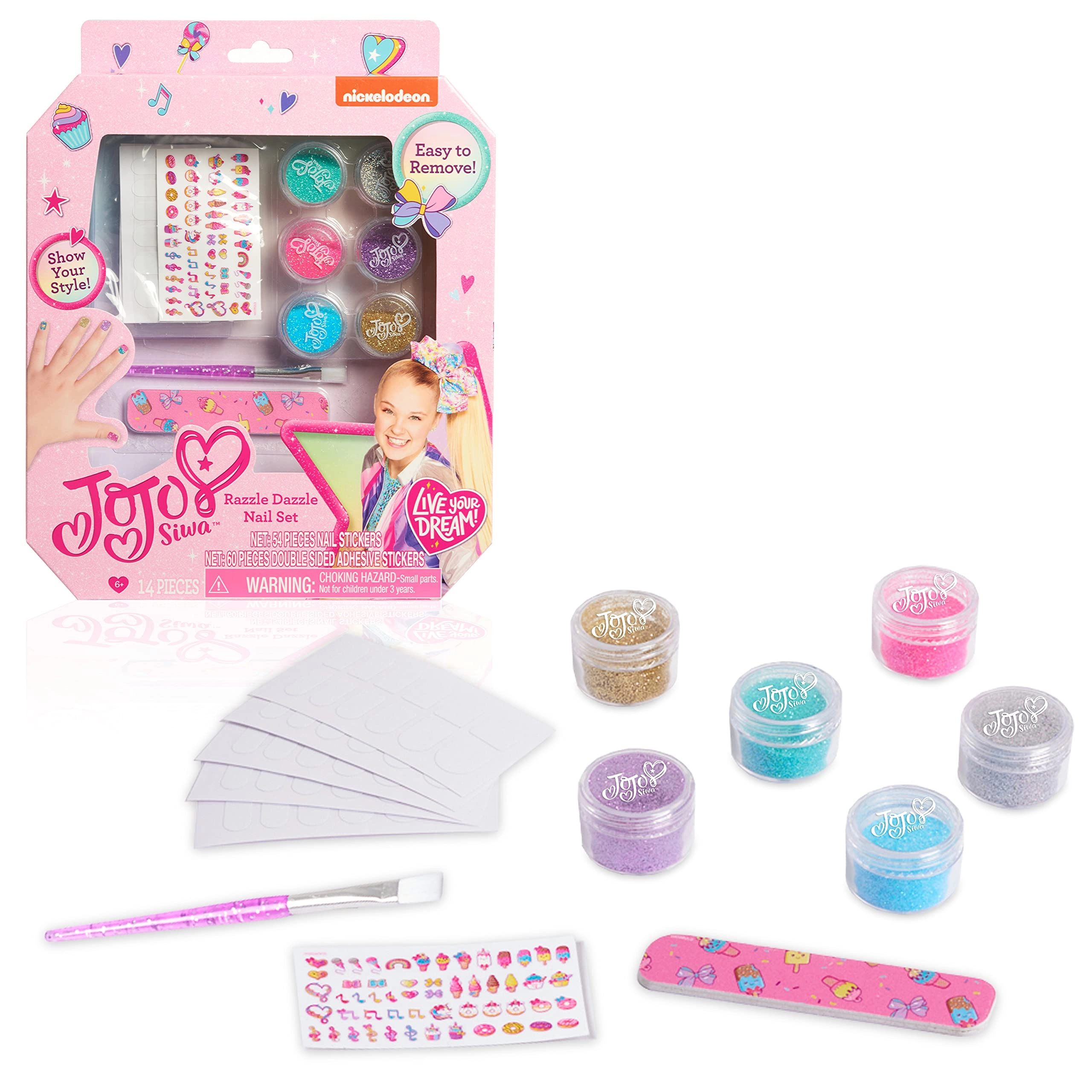 Just Play Razzle Dazzle Nail Art Decorating Kit - Multi-color Ages 6+