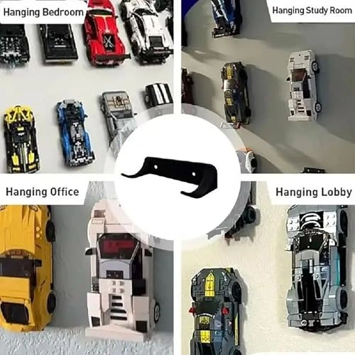 Wall Mount Display Frame - 40x120CM Black for Le*go 77242-77252 F1 Racing Car