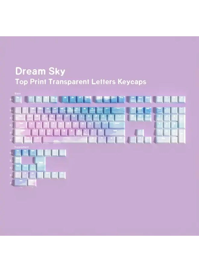 Generic Cyberpunk PBT Keycaps - Full Set Side Backlit