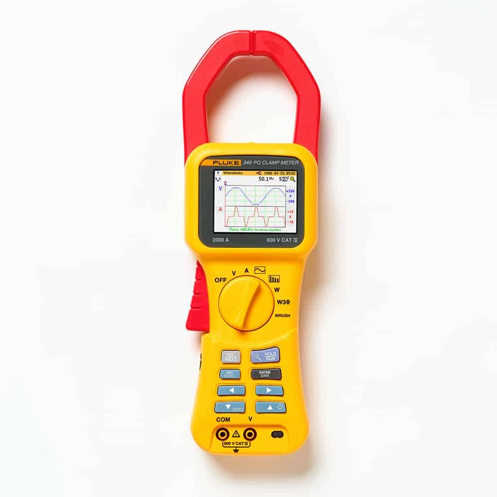 Fluke 345 Power Quality Clamp Meter - 2000A DC CAT IV 600V 60mm
