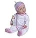 La Baby Baby Doll - 20-inch Soft Body Caucasian Washable Removable Blue Outfit w/Hat and Pacifier Ages 2+