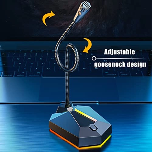 USB Computer Microphone USB+3.5mm-Mini-Jack Microphone
