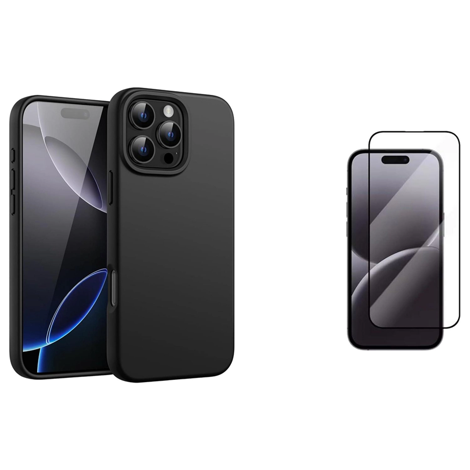 MagSafe Case - Silicone PC Screen Protector for iPhone 16 Pro Max