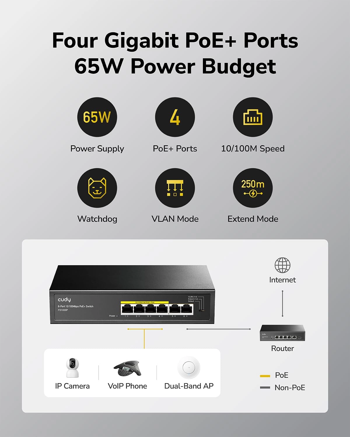 FS1006P 6-Ports