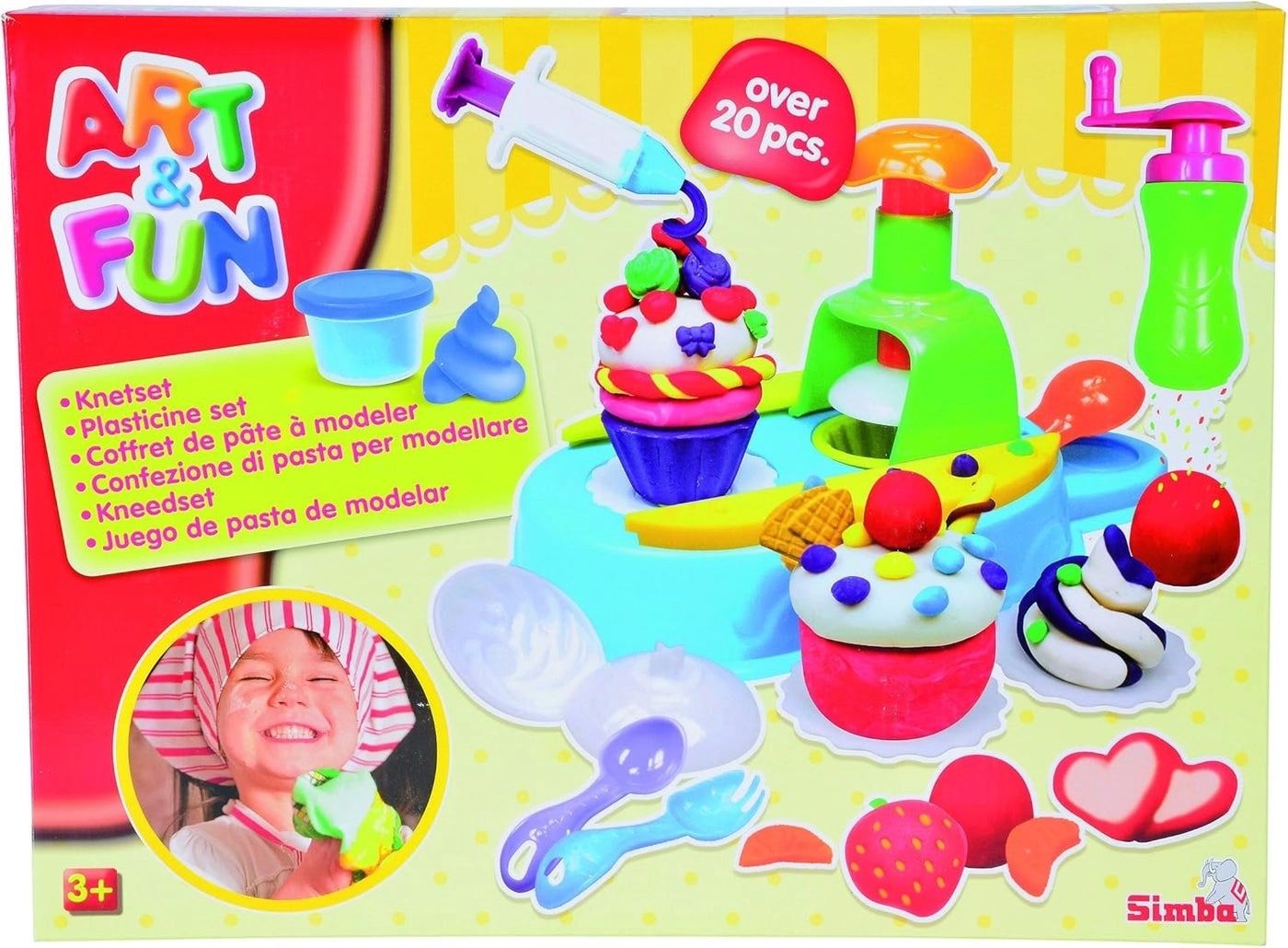Simba Art & Fun Plastic Dough Cupcake - 3+