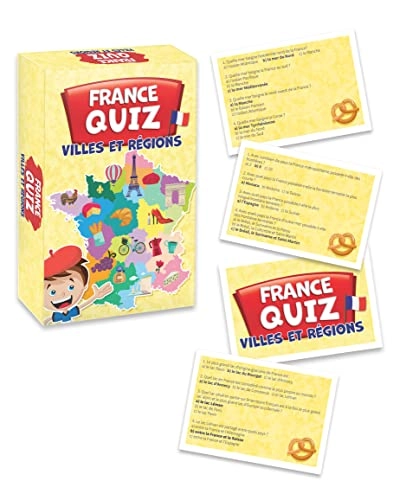 Quiz France Cities and Regions - Card Game