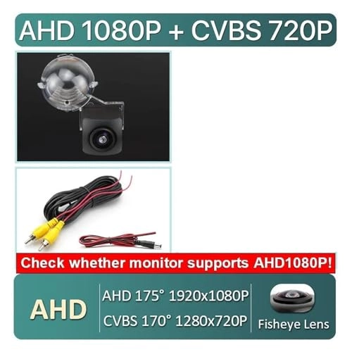 Reversing Camera - RCA interface PAL 512(H)X582(V); NTSC 512(H)X492(V)