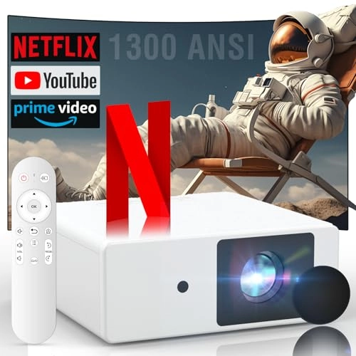 Smart Projector 4k 1300 ANSI lumens 3840 x 2160 pixels
