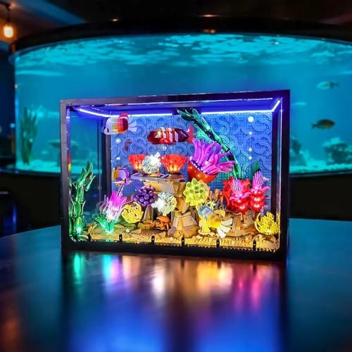 LED Lighting for Lego Icons Tropical Aquarium 10366 - Water
