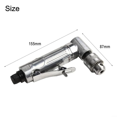 Pneumatic Drill - 90 Degrees 0.6-6.5mm Chuck 15000rpm